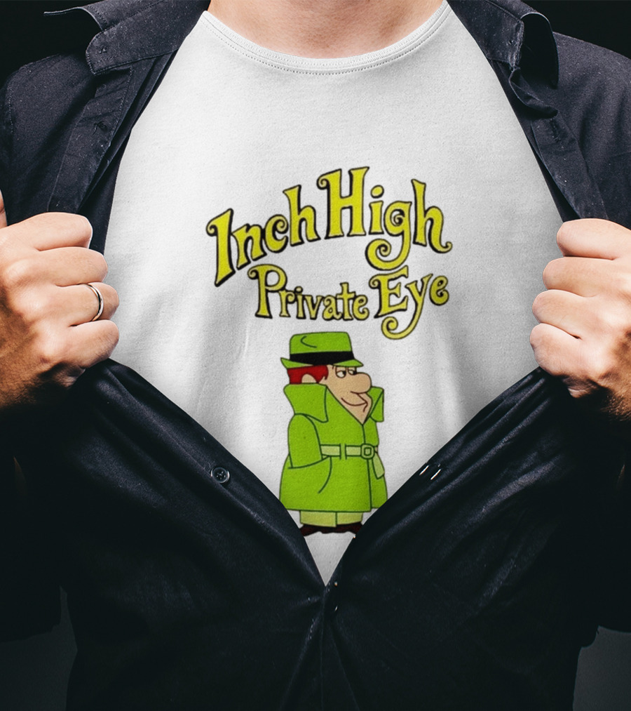 Inch High Private Eye Detective Cartoon Character 1970s Nostalgia T-Shirt