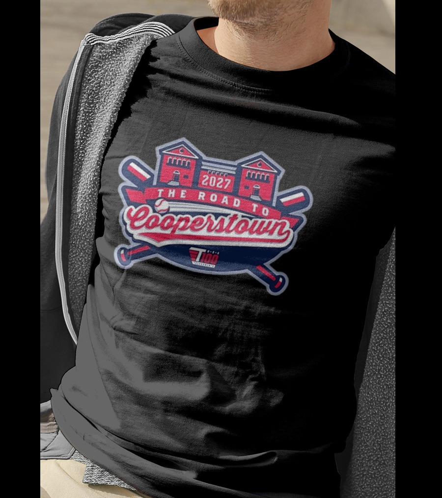 The Road To Cooperstown 2027 Baseball USA 100 T-Shirt