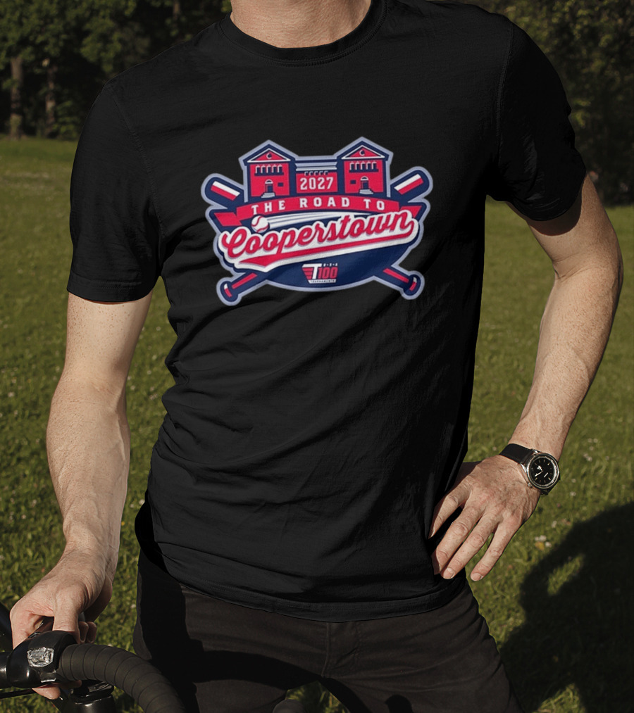 The Road To Cooperstown 2027 Baseball USA 100 T-Shirt