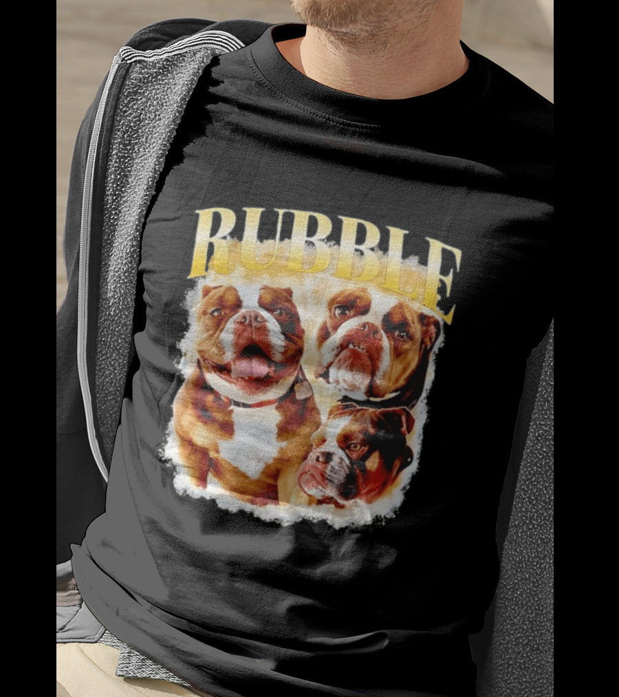 Rubble English Bulldog Dog Lover T-Shirt
