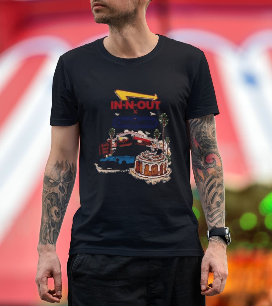 IN N OUT Cinnabon Sweet Stops Better Together Vintage Vibes T-Shirt