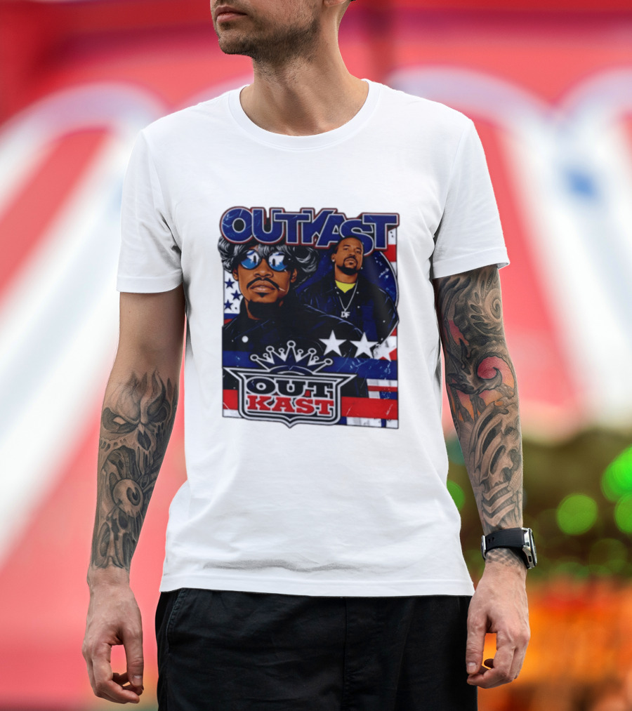 Outkast Legendary Duo Music Icon Stars And Stripes T-Shirt