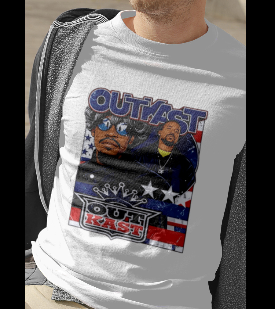 Outkast Legendary Duo Music Icon Stars And Stripes T-Shirt