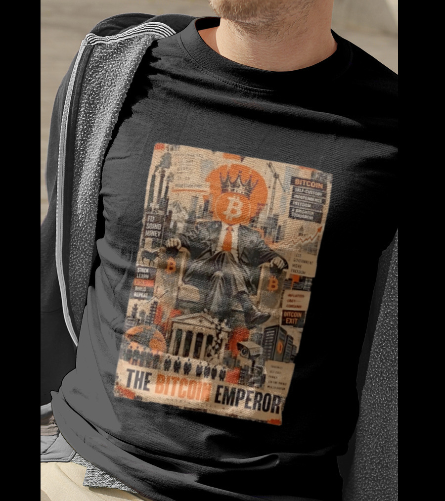 Bitcoin Emperor Sovereignty Sound Money Self Custody Independence Freedom T-Shirt