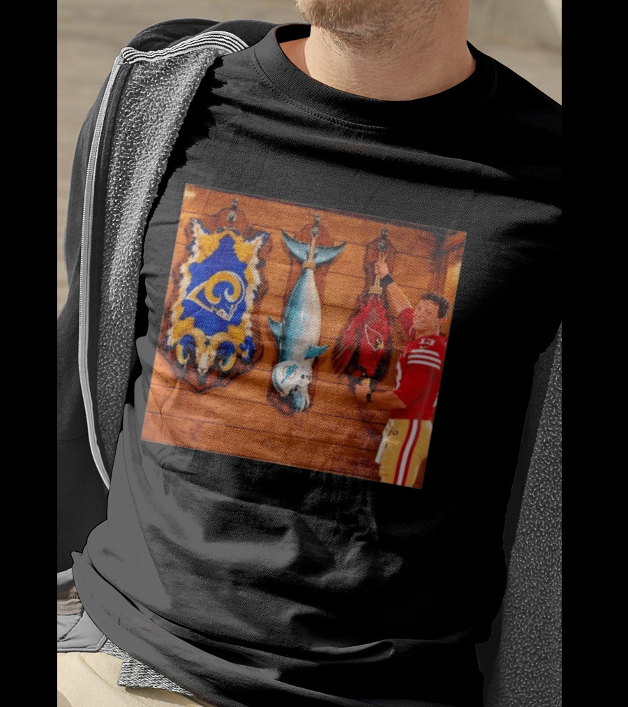 Brock Purdy San Francisco 49ers Los Angeles Rams Miami Dolphins Arizona Cardinals Victory Display T-Shirt
