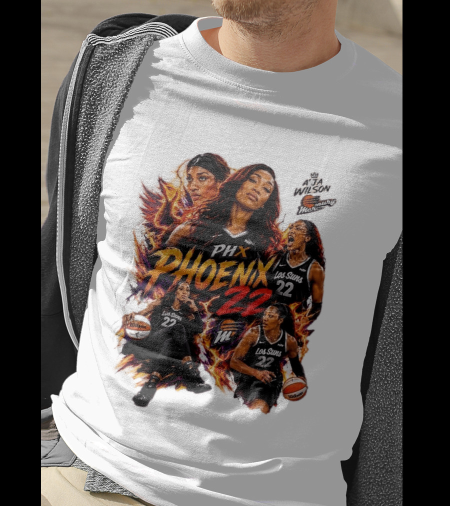 A'ja Wilson PHX Mercury Phoenix Los Suns 22 Basketball T-Shirt