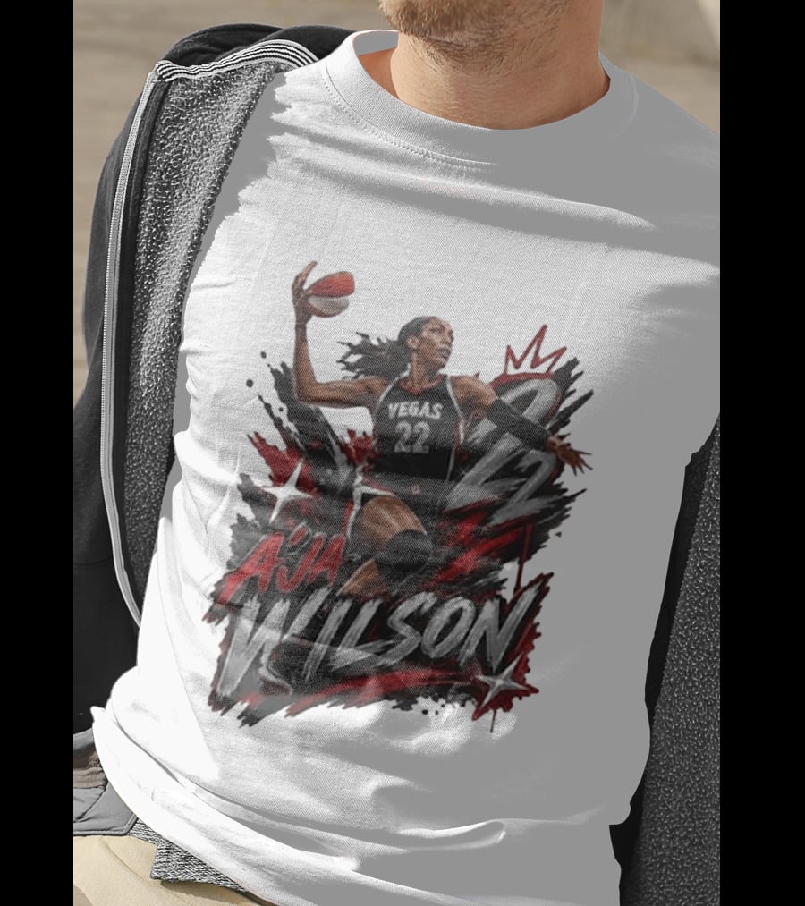 A'ja Wilson Vegas 22 Basketball Star T-Shirt
