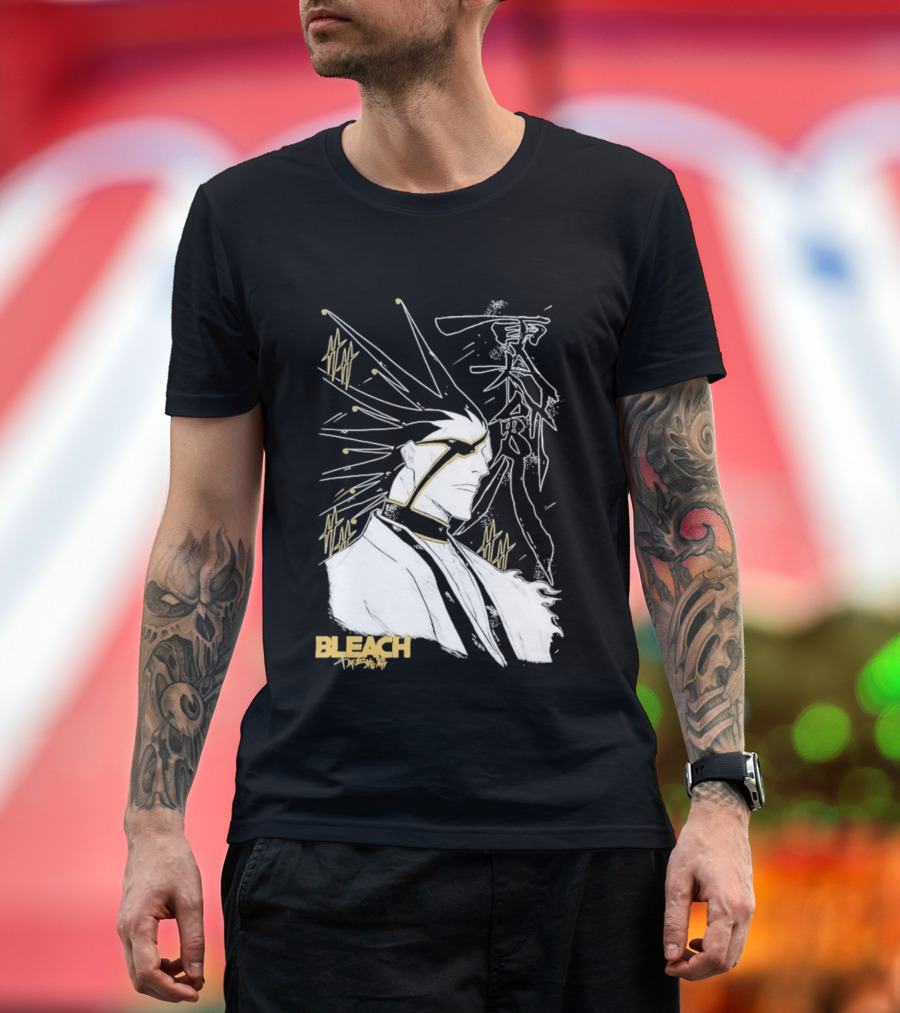 Kenpachi Zaraki Bleach Thousand Year Blood War Fan Art Character Sketch T-Shirt