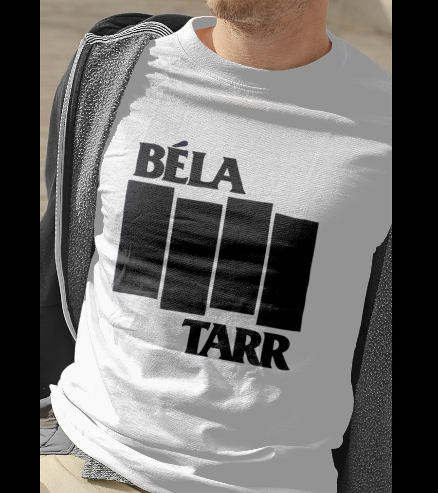 Béla Tarr Block Logo Homage Black Flag T-Shirt