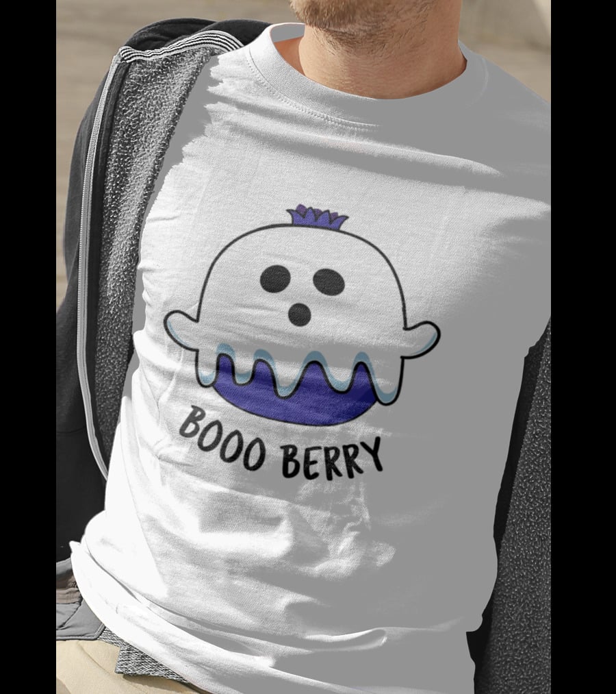 Boo Berry Ghost General Mills Cereal Inspired Booo Berry Ghost T-Shirt