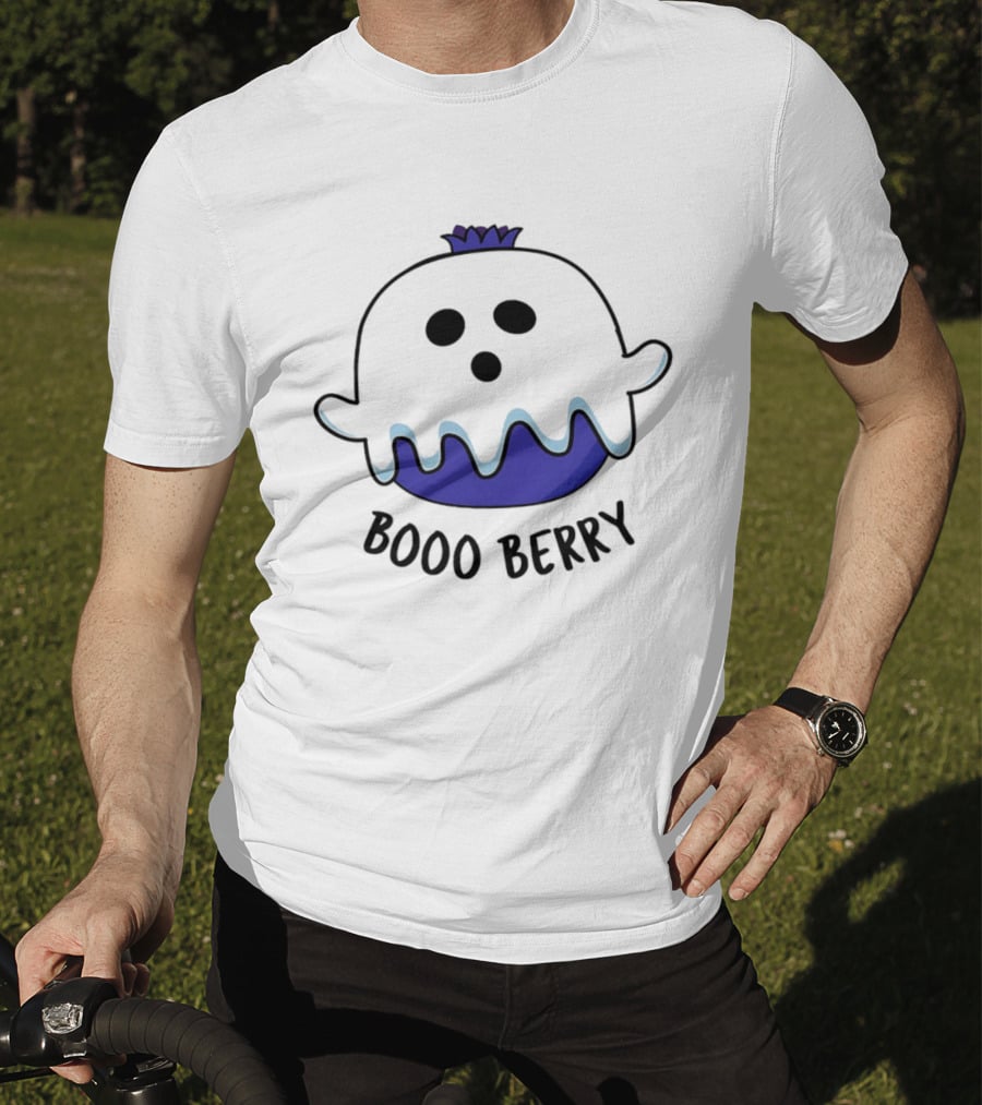 Boo Berry Ghost General Mills Cereal Inspired Booo Berry Ghost T-Shirt