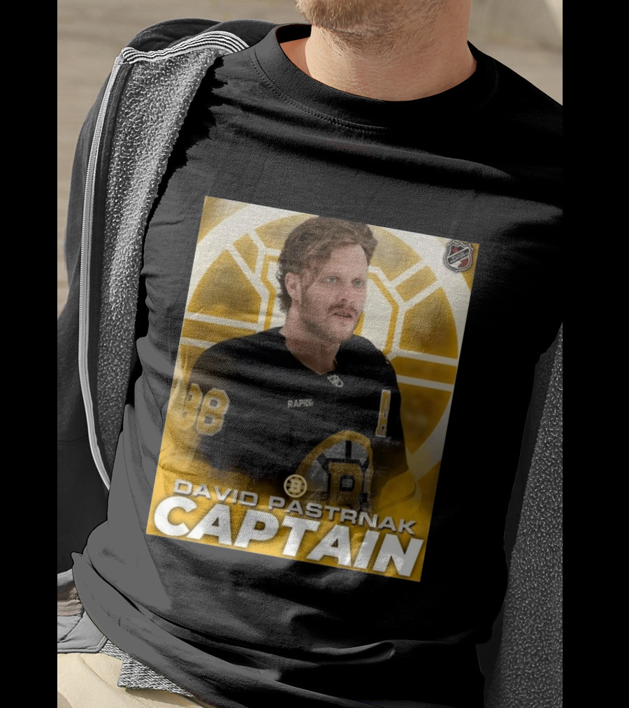David Pastrnak Captain Boston Bruins NHL Hockey 88 T-Shirt
