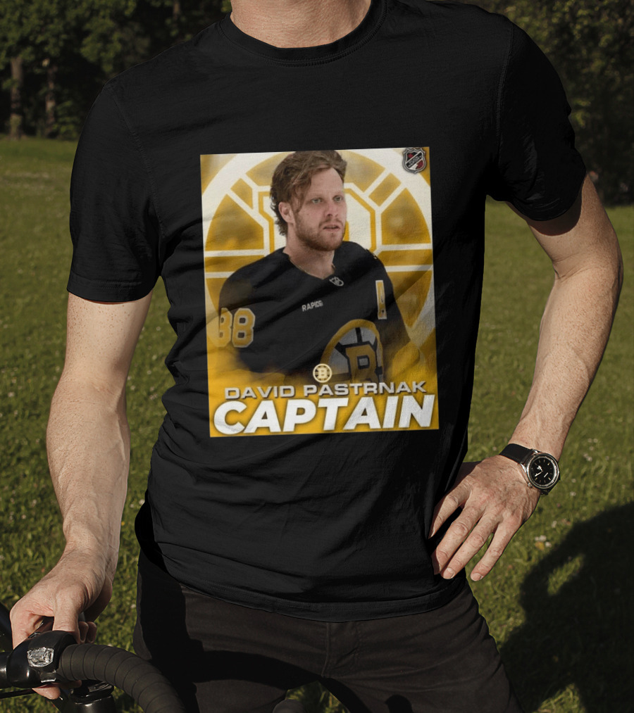 David Pastrnak Captain Boston Bruins NHL Hockey 88 T-Shirt