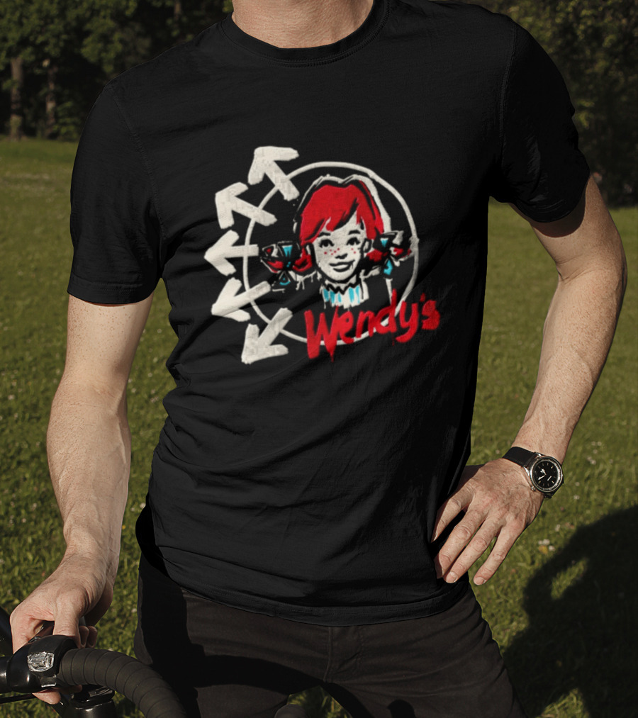 Wendy's Songs To Listen To In A Parking Lot Two Sided Bow Arrows T-Shirt