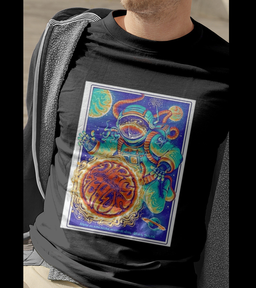 Dip Heads Astronaut Space Art August 23 2026 Houston TX Cynthia Woods Mitchell Pavilion T-Shirt