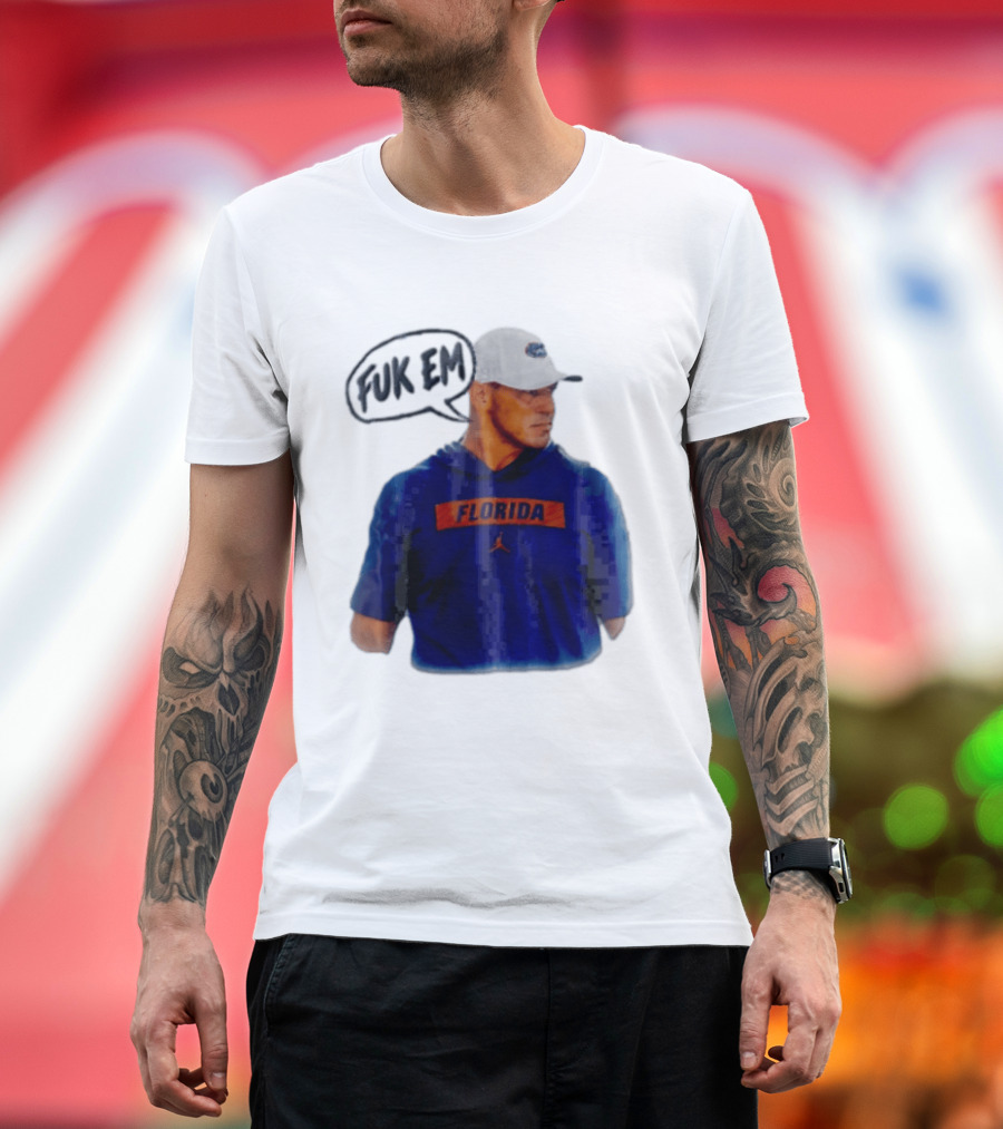 FLORIDA Coach Billy Napier Fuk Em Speech Bubble T-Shirt
