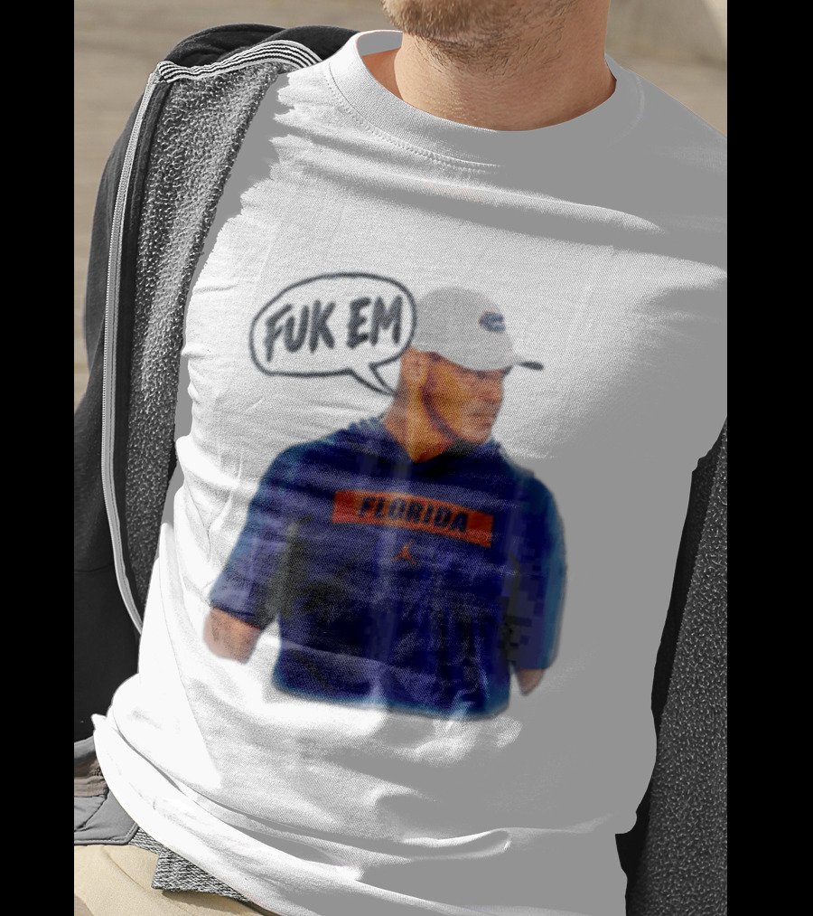 FLORIDA Coach Billy Napier Fuk Em Speech Bubble T-Shirt