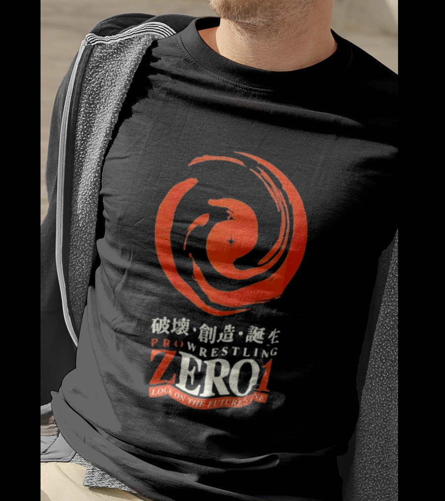 Pro Wrestling Zero1 Lock On The Future's One Breaking Creativity Birth T-Shirt