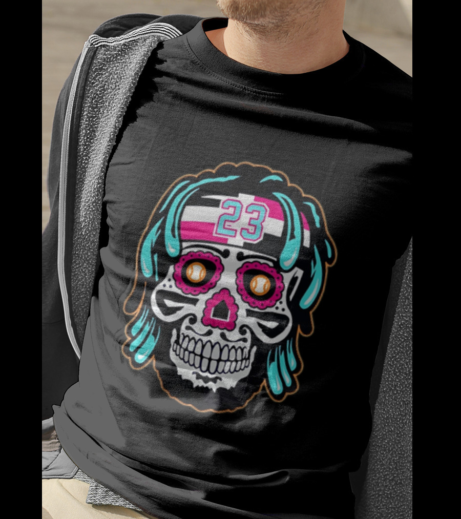 Fernando Tatis Jr. Number 23 San Diego Padres Sugar Skull T-Shirt