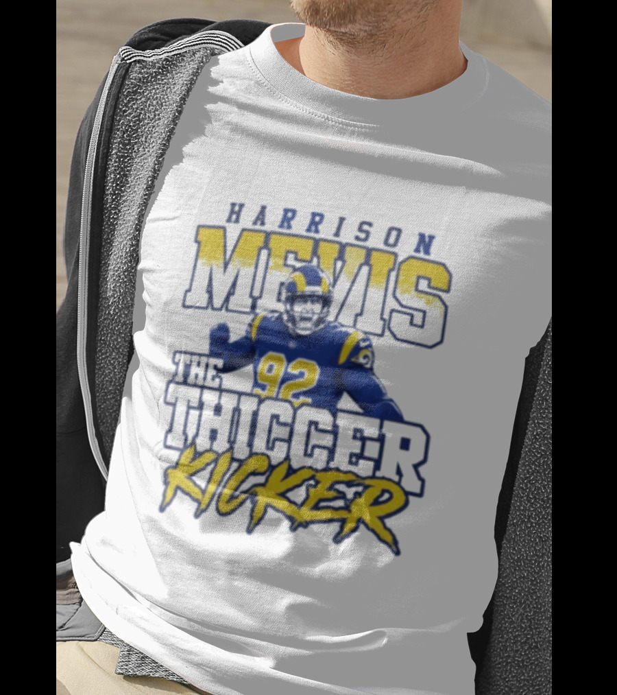 Harrison Mevis The Thiccer Kicker Rams #92 T-Shirt