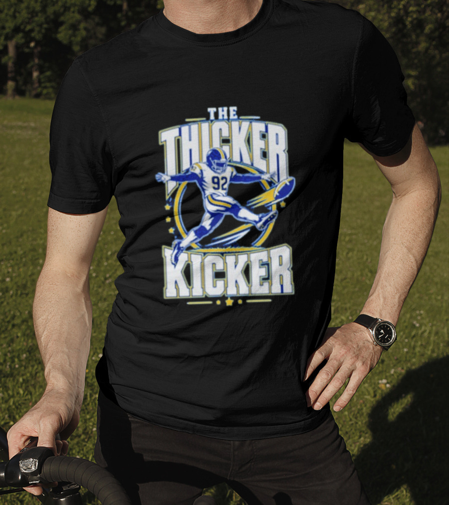 Harrison Mevis The Thiccer Kicker LA Rams #92 Football T-Shirt