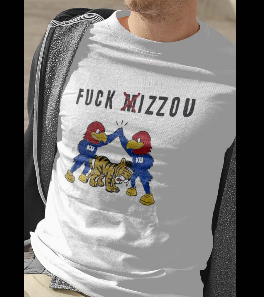 Fuck Mizzou KU Jayhawks Rivalry Missouri Tigers T-Shirt