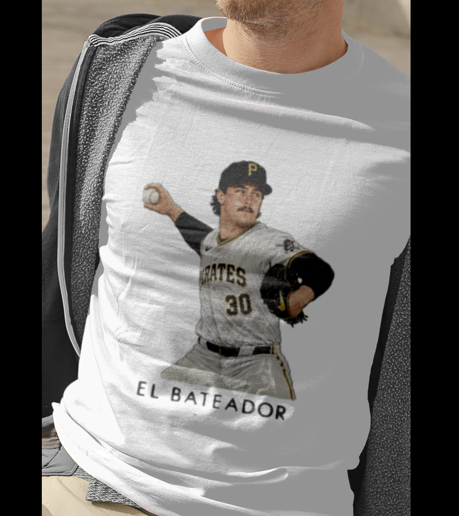 Pittsburgh Pirates Paul Skenes El Bateador Pitcher 30 MLB Baseball T-Shirt