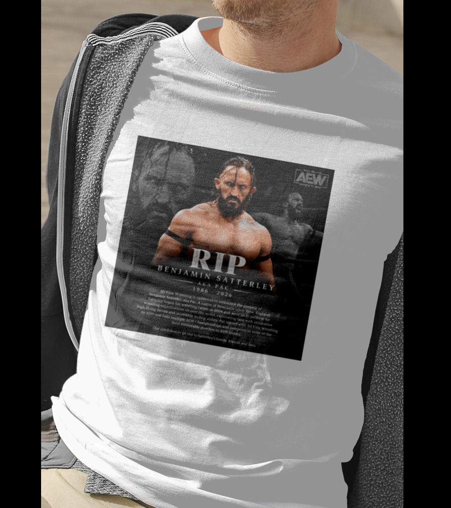 RIP Benjamin Satterley Aka Pac 1986 2026 AEW Wrestling T-Shirt