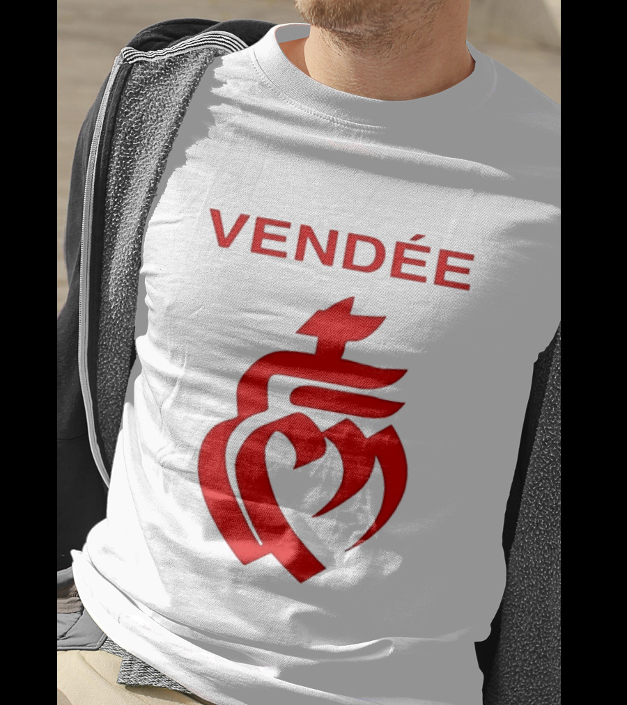 Vendée Sacred Heart Emblem France T-Shirt