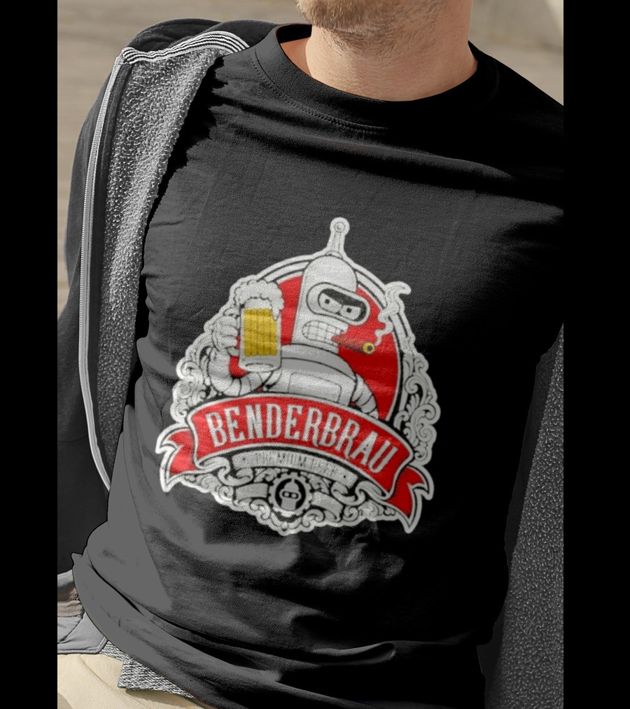Benderbrau Premium Beer Futurama Bender T-Shirt