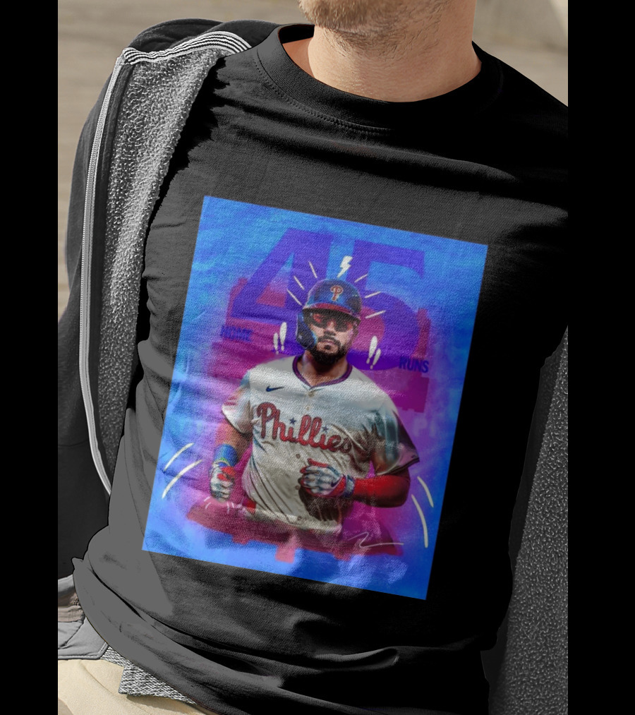 Kyle Schwarber 45 Home Runs Phillies MLB Leaderboard Season T-Shirt
