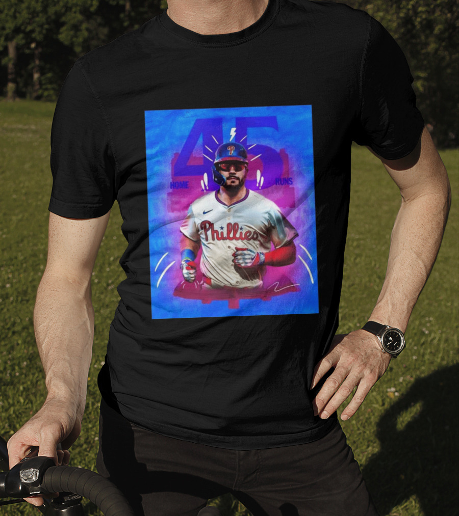 Kyle Schwarber 45 Home Runs Phillies MLB Leaderboard Season T-Shirt