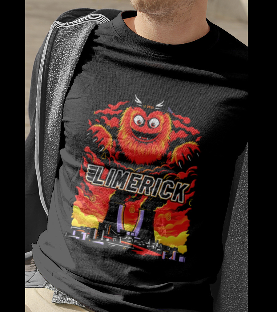 Limerick Gritty Philadelphia Flyers Mascot Hockey 2026 Vintage Plush T-Shirt