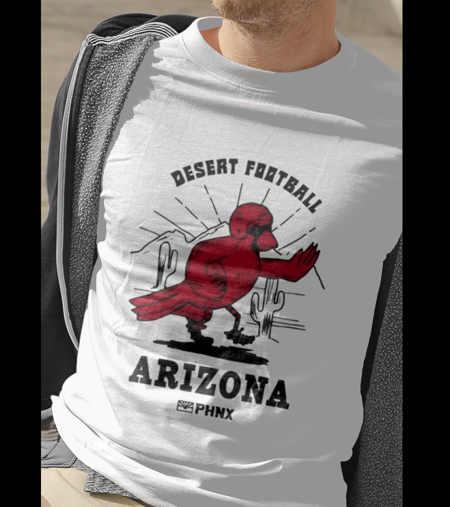 Arizona Desert Football PHNX Bird Cactus Sports T-Shirt