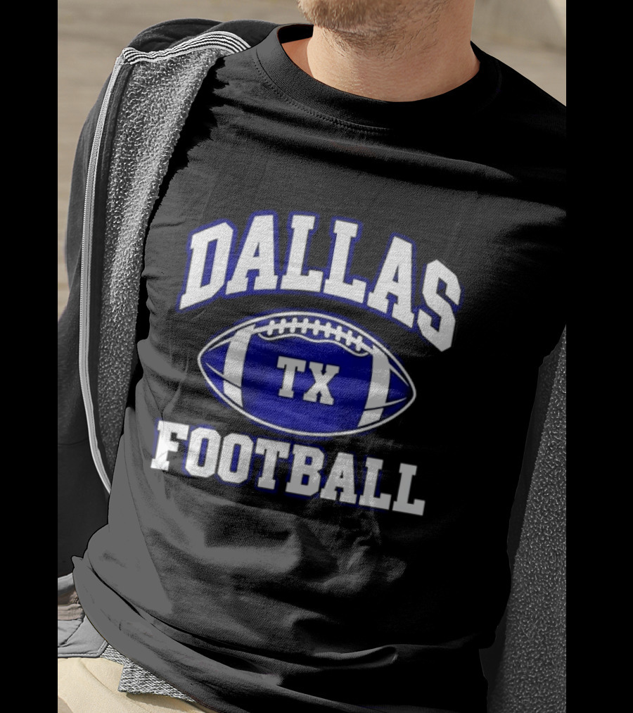 Dallas TX Football Texas Football F Dallas Texas Football T-Shirt