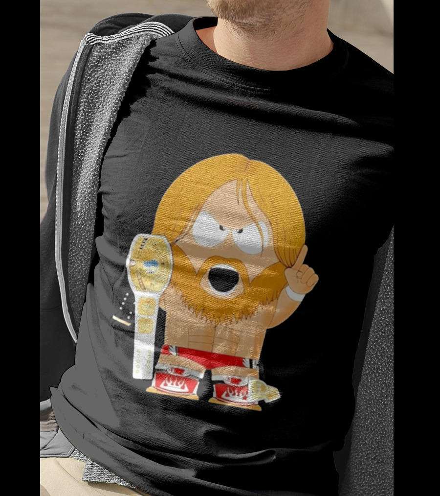 Daniel Bryan Parody Cartoon WWE Champion Belt T-Shirt