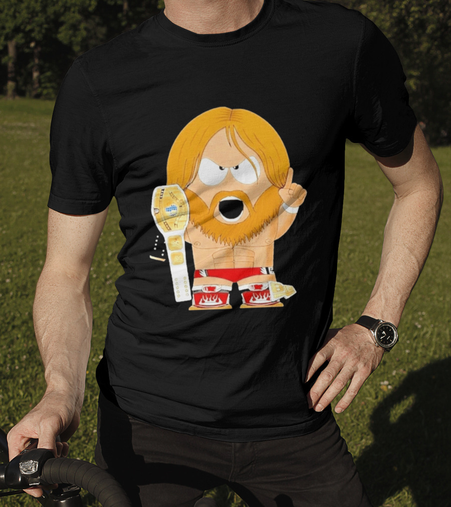 Daniel Bryan Parody Cartoon WWE Champion Belt T-Shirt
