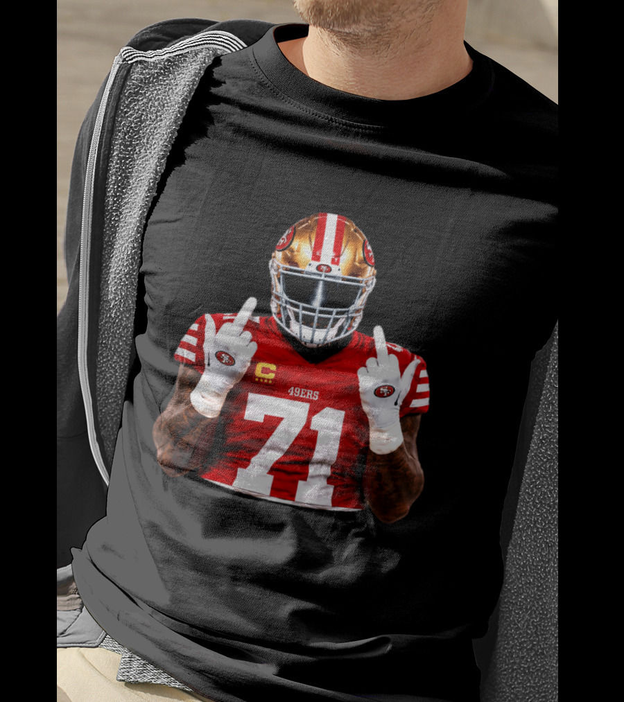 Trent Williams San Francisco 49ers 71 Middle Finger Gesture NFL T-Shirt