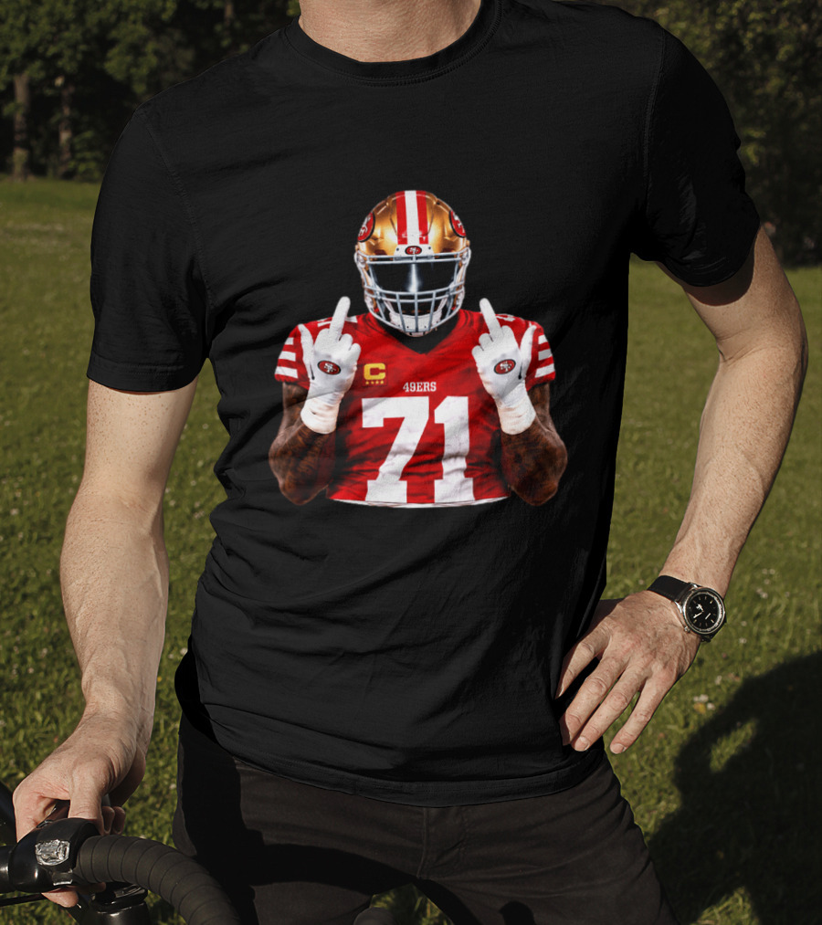 Trent Williams San Francisco 49ers 71 Middle Finger Gesture NFL T-Shirt