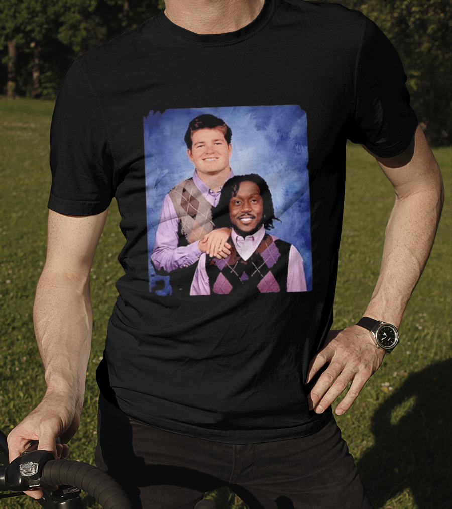 Drake Maye AJ Brown Step Brothers Movie T-Shirt