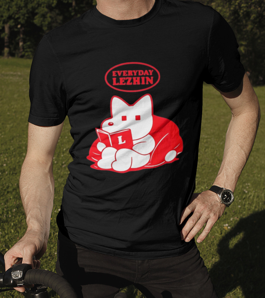 Everyday Lezhin Reading Webtoon Relaxing Cartoon Character With Book T-Shirt
