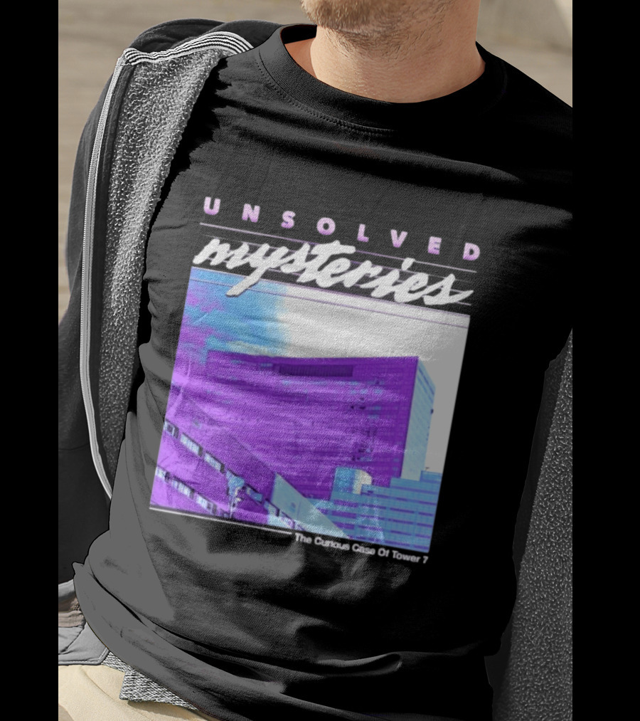 Unsolved Mysteries The Curious Case Of Tower 7 Retro Building T-Shirt