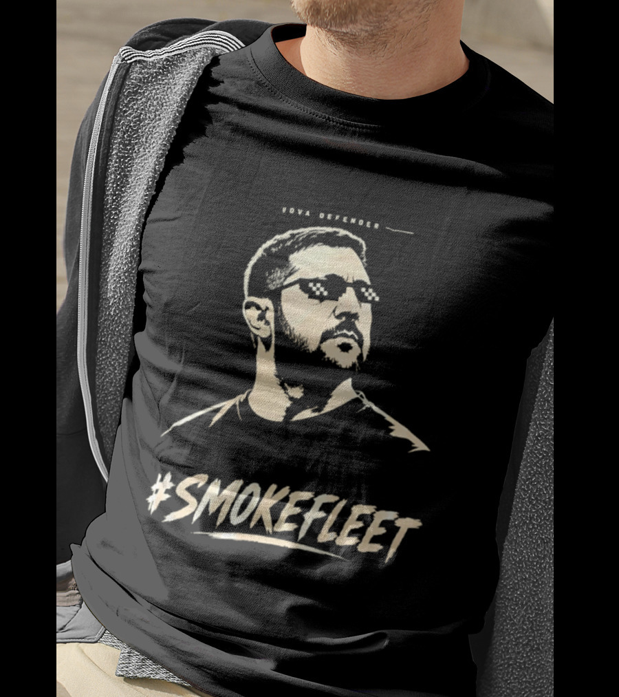 Vova Defender Smokefleet Thug Life Pixelated Sunglasses T-Shirt