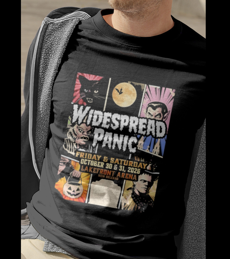 Widespread Panic Halloween Weekend October 30 & 31 2026 Lakefront Arena Event T-Shirt
