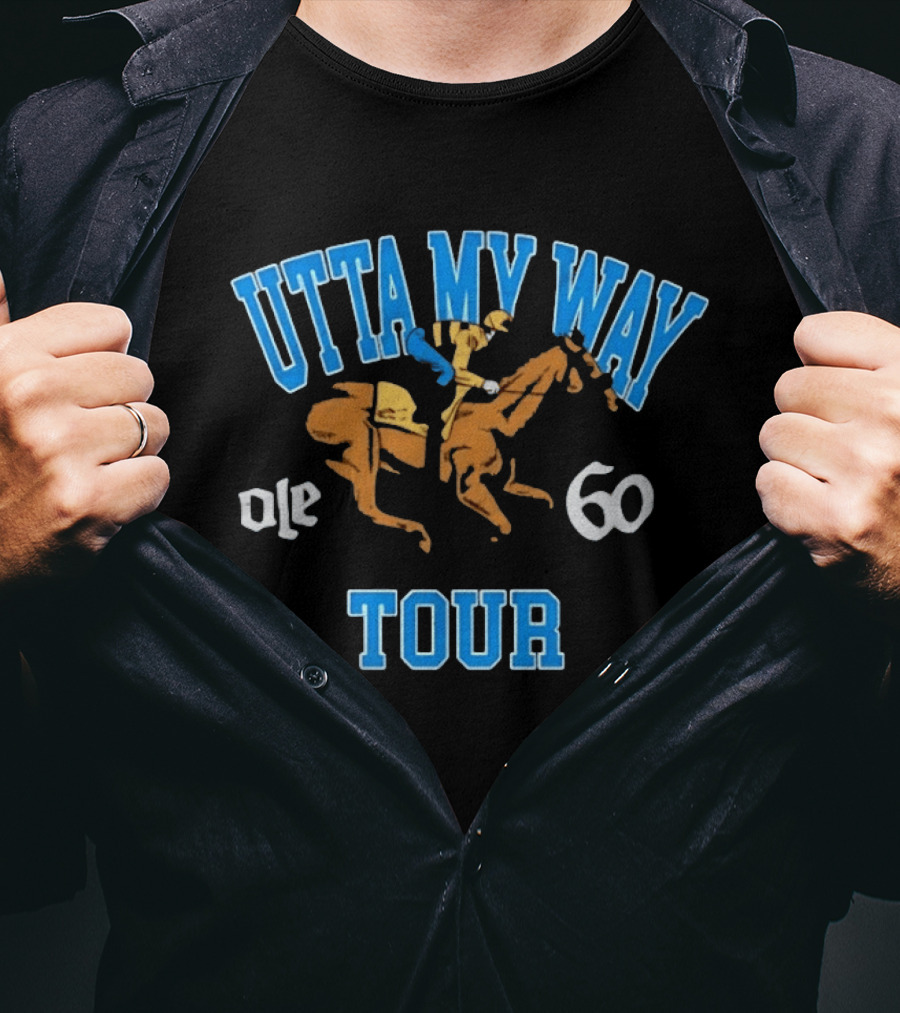UTTA MY WAY Ole 60 Tour Horse Racing Jockey T-Shirt