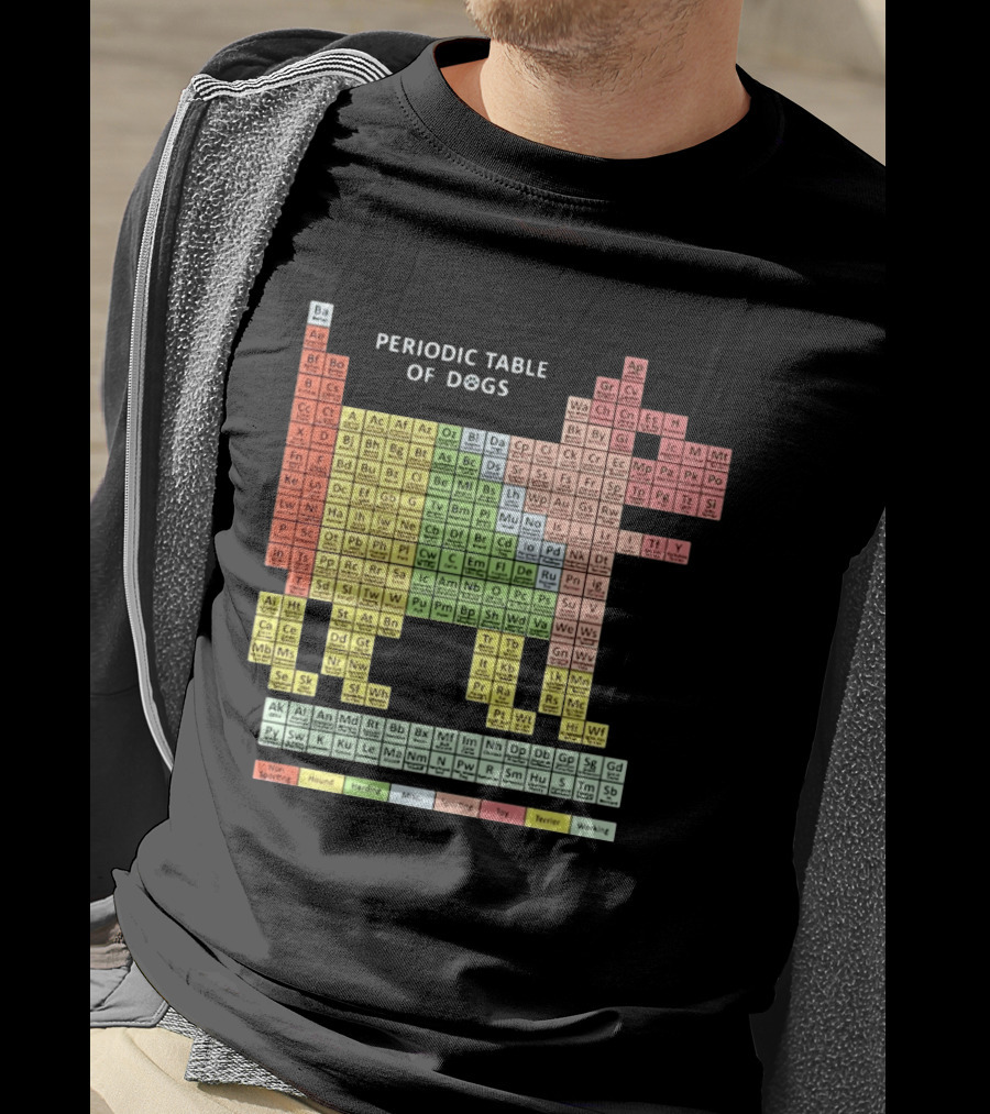 Periodic Table Of Dogs Breed Chart Non Sporting Hound Herding Misc Sporting Toy Terrier Working T-Shirt