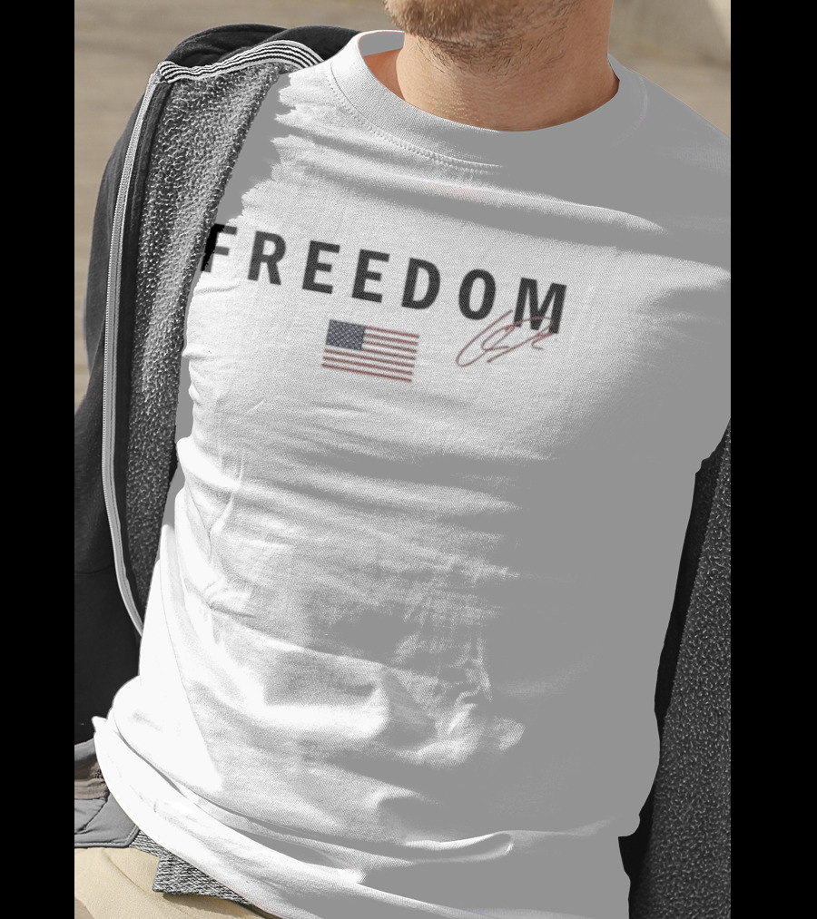 Freedom USA Flag Charlie Kirk Republican T-Shirt