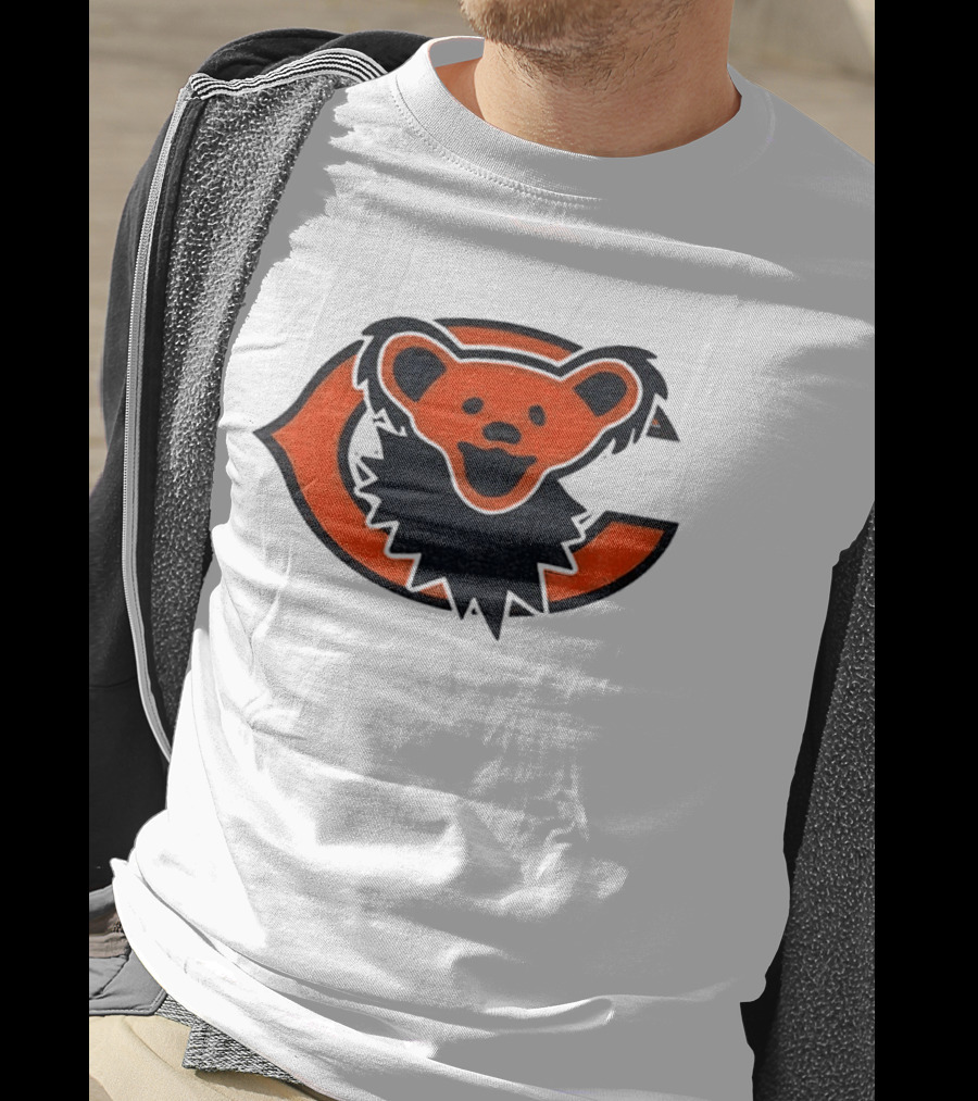 Chicago Bears Grateful Dead Dancing Bear T-Shirt