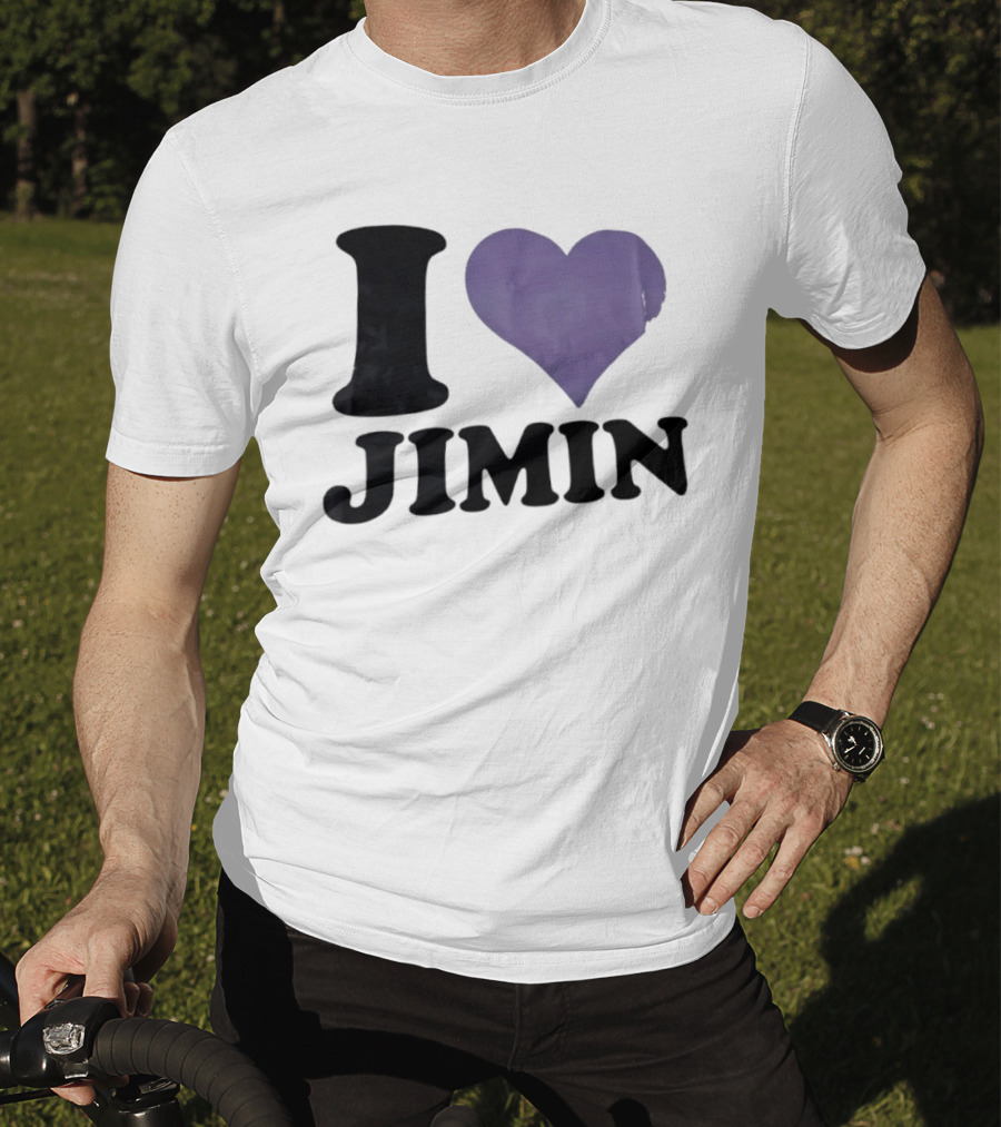 I Love Jimin Heart K Pop BTS Fan Merchandise T-Shirt