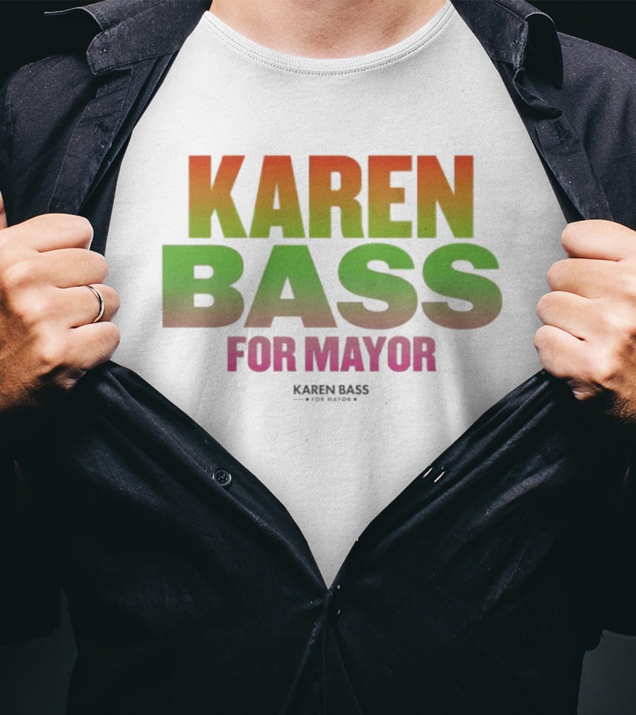 Karen Bass For Mayor LA Politics Election Gradient T-Shirt